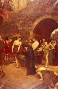 Funerailles Merovingiennes (Merovingian Funeral) by Louis Vandievort