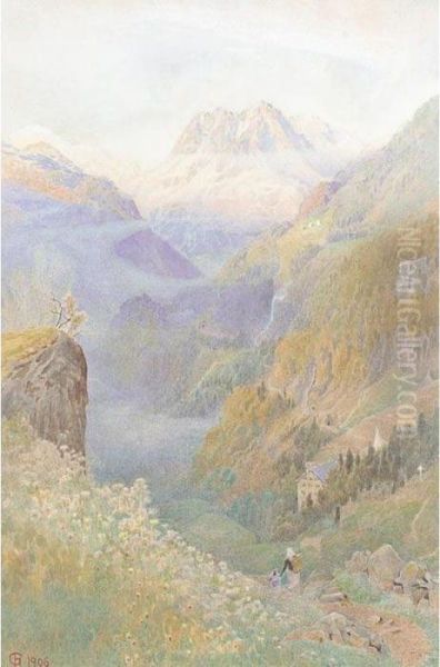 Mont Blanc From Finhaut - view 1