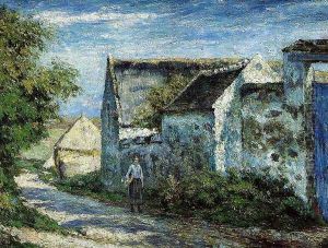 The Village Road by Victor-Alfred-Paul Vignon