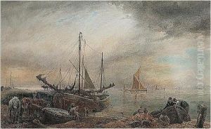 Unloading The Boats by Sidney Paul Goodwin