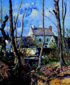 Le Hameau en Hiver by Victor-Alfred-Paul Vignon
