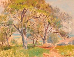 Les grands arbres by Victor-Alfred-Paul Vignon