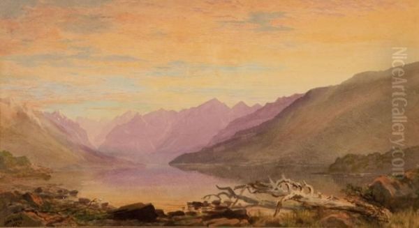 Lake And Mountainlandscape - view 1