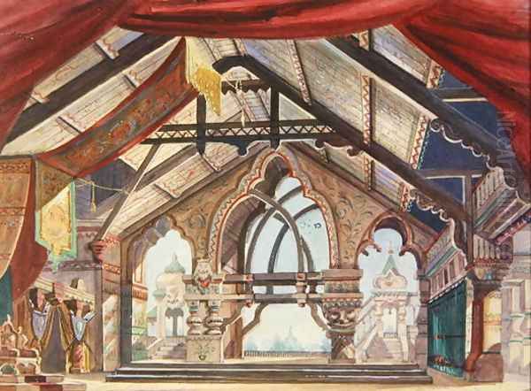 Stage design for Rimsky-Korsakovs Snow Maiden - view 1