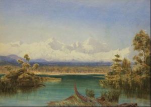 Lake Taupo Looking Towards Tongariro Range