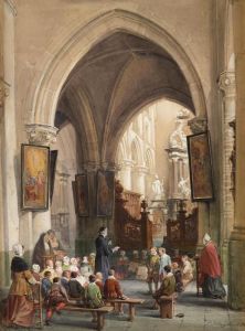In Der Marienkirche In Trier by Louis Haghe