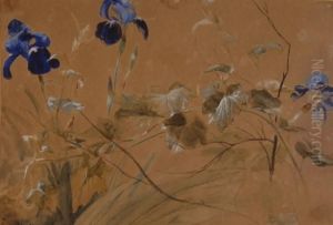 Still Life Flower Study by Louis Haghe