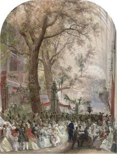 The Refreshment Area by Louis Haghe
