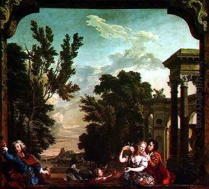 The Five Senses Taste by N. and Moucheron Verkolje