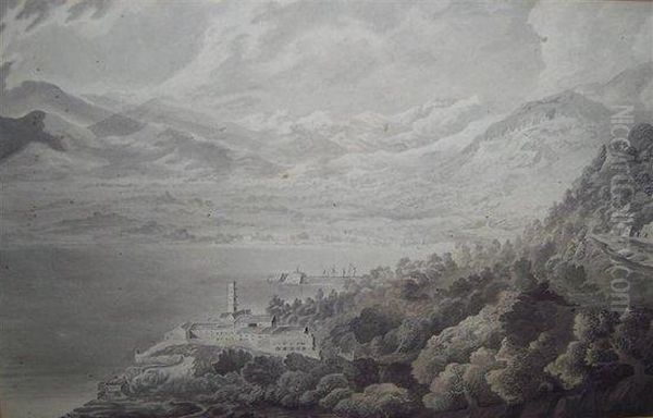 Italianate Lake Landscape - view 1