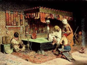 The Slipper Merchant, 1872 by Jose Villegas Cordero