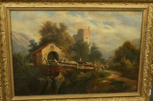 Entering The Village, Across An Old Bridge Entering The Village, Across An Old Bridge