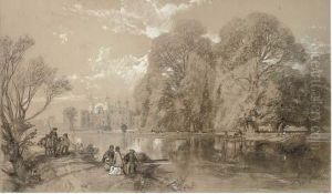Eton College From The River by James Duffield Harding
