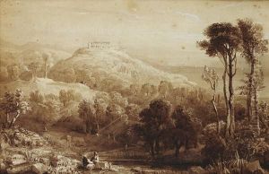 The Acropolis; The Temple Of Poseidon At Cape Sunion by James Duffield Harding