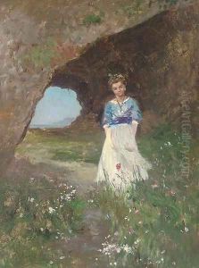 Nella grotta dei fiori a Capri by Jose Villegas Cordero
