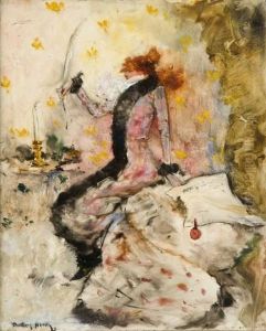 Sarah Bernhardt, La Plume A La Main by Dudley Hardy