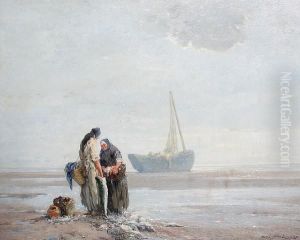 Fisherwomen At Low Tide by Dudley Hardy