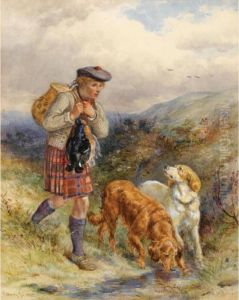 The Young Ghillie; Retrieving Game by James Jnr Hardy