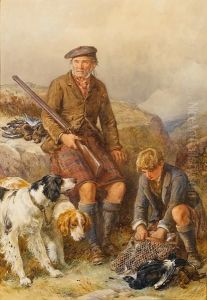 Ghillie With Dogs And Game