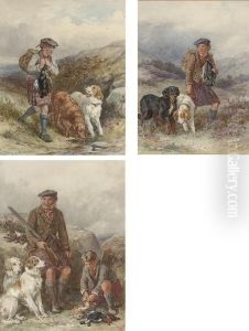 A Rough Shoot; Grouse For The Bag; And Returning Home by James Jnr Hardy