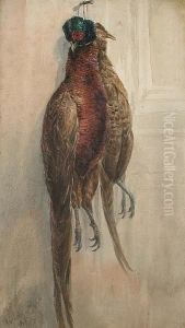 A Brace Of Pheasant by James Jnr Hardy