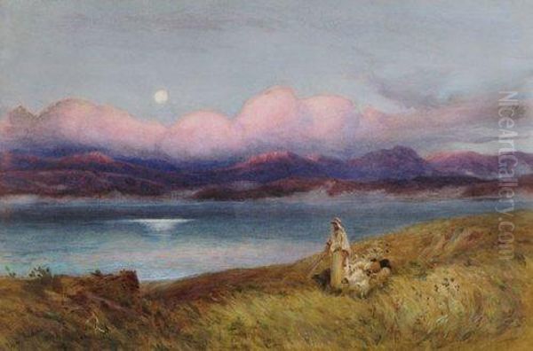 Moon Over The Sea Of Galilee - view 1