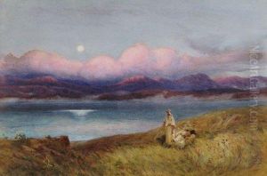 Moon Over The Sea Of Galilee by Henry Andrew Harper