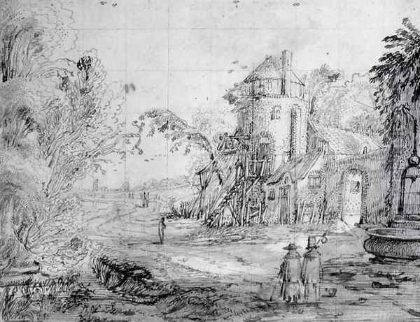 Landscape with Figures on a Road c. 1610 - view 1