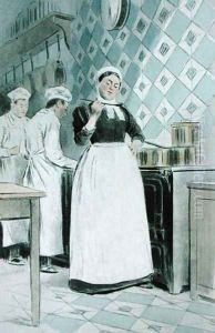 The Cook, from La Femme a Paris by Octave Uzanne, engraved by F. Masse, 1894