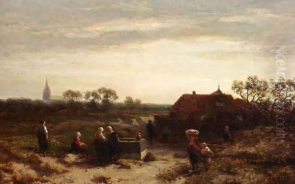 Figures In The Dunes Near Scheveningen - view 1
