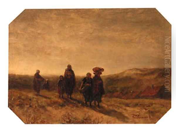 Returning from the beach, Scheveningen - view 1