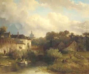 The outskirts of a town on a summer's day