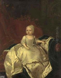 Portrait of a Royal child, probably Princess Caroline Matilda (1751-1775)