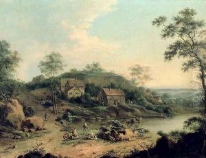 Landscape, 1758 by Johann Christian Vollerdt or Vollaert