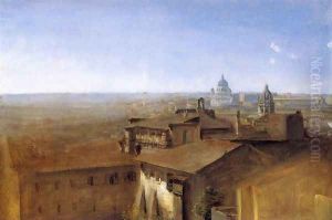 Three Views of Rome from the Villa Malta: View of St. Peter's by Georg Maximilian Johann Von Dillis
