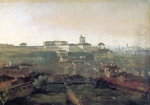 Three Views of Rome from the Villa Malta: View of the Quirinale Hill