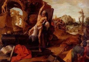 A Miracle Of The Prophet Elisha by Ghislain Vroilynck
