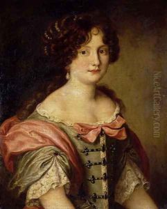 Portrait of a young lady by Jacob Ferdinand Voet