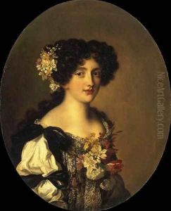 Portrait of Gabriela Mancini by Jacob Ferdinand Voet