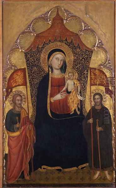 Enthroned Madonna and Child with the Apostle Jacob the Elder and St. Ranieri, c.1410-20 - view 1