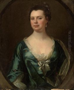 Portrait Of A Lady, Half-length, In A Feigned Oval