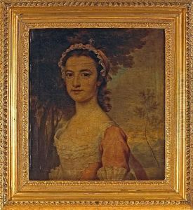 Portrait Of Young Woman, Thought To Be Miss Shirley by Joseph Highmore