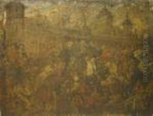 Bishops Burning At Thestake Before The Tower Of London by William Hogarth