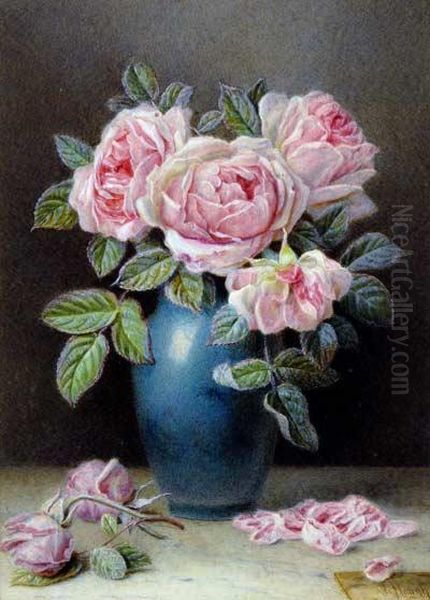 Still Life Study Of Roses - view 1