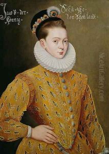 Portrait of James I of England and James VI of Scotland (1566-1625), purported to be the marriage portrait sent to the Danish Court to seduce Anne, his future wife 2 Portrait of James I of England and James VI of Scotland (1566-1625), purported to be the marriage portrait sent to the Danish Court to seduce Anne, his future wife 2