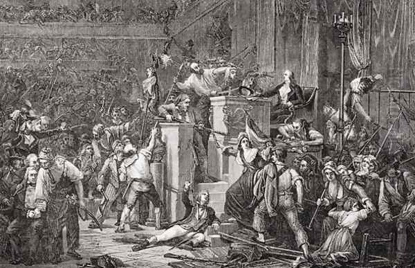 The Head of Feraud at the Tribunal, 20 May 1795, Year III, engraved by Jonnard from Histoire de la Revolution Francaise by Louis Blanc 1811-82 - view 1