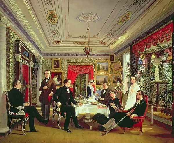 At the Tea Table - view 1