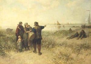 Les voila Au bord de la mer by Elchanon Verveer