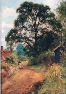 Country Lane by Henry John Yeend King