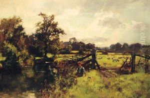 A Peaceful Stretch Of The River by Henry John Yeend King